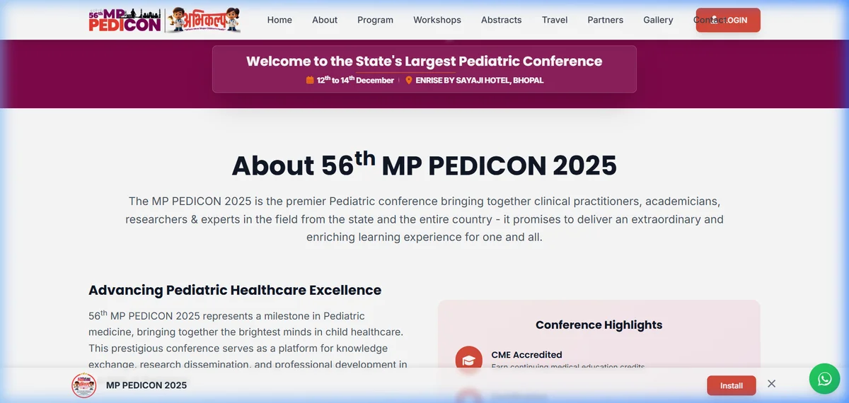 Bhopal Pedicon Logo