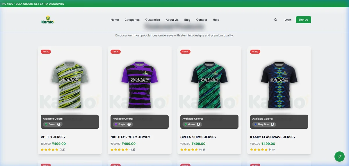 Kamio website screenshot 2