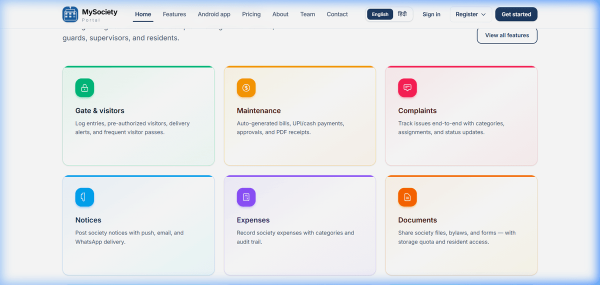 MySocietyPortal Screenshot 2