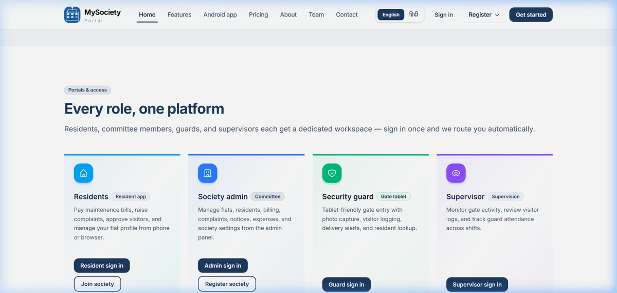 MySocietyPortal Screenshot 4